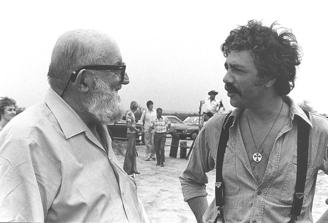 Ansel Adams & DF in the Camargue, 1974